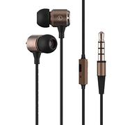 100SEASHELL long cord wired earbuds no microphone headphones watching tv with extra noise isolating blocking bass ear buds without mic corded length earphones