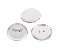 100Set 25-37MM Metal Badge Pin Button Maker Parts Blank Badge Button Parts For Art Crafts Making Iron-Base Multipurpose(32MM)