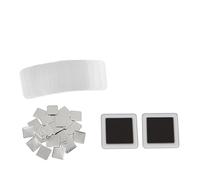 100Set 50x50mm Square Magnets Refrigerator Badge DIY Making Parts