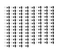 100Set RC Servo Connector Kit, 3 Pin Housing JST Connector Header 11.041 with Hook, Cold Pressing Technology for Model Airplane, Durable ABS and Brass Material for Long Term Use