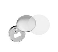 100Sets 58mm Magnetic Refrigerator Badge Materials Bottle Opener DIY Making Parts for Badge Button Maker Machine Supplies Sufficient Sets