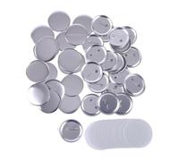 100sets Tinplate Badge Supplies, Frosted Badge Materials, DIY Blank Button Making Accessories DIY Crafts Compatible and Multi-Use(Shiny,44MM)