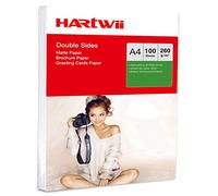 100sheets A4 Thick Photo Paper 260Gsm Double Sides Matte Matt Inkjet Paper Both Side Printed Super White Hartwii