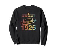 100th Birthday 100 Year Old Born in November 1925 Vintage Sweatshirt