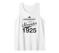 100th Birthday 100 Year Old Born in November 1925 Vintage Tank Top
