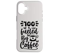 100th Birthday Classic 100 Fueled By Coffee Age One Hundred Case for iPhone 16 Plus