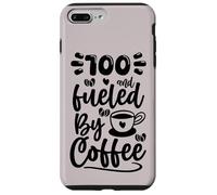 100th Birthday Classic 100 Fueled By Coffee Age One Hundred Case for iPhone 7 Plus/8 Plus