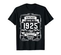 100th Birthday Gifts for Men 100yr 100 Year Old Vintage 1925 T-Shirt