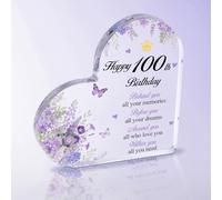 100th Birthday Gifts for Women Personalised 100th Birthday Gifts Presents for Her Woman Nanny,Grandma,Mum,Great Auntie,Great Grandma Nan Granny Adult Female Acrylic Office Decor Table Decor Female