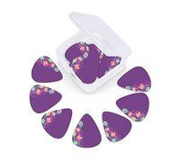 100th Birthday Guitar Picks 12 Pack Universal ABS Guitar Picks,Colorful Balloons on Star Like Dots 100 Years Birthday,for Acoustic and Electric Guitar,Blue and Dark Blue