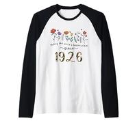 100th Birthday Making The World A Better Place Since 1926 Raglan Baseball Tee