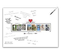 100th Birthday Party Decorations Supplies - Guest Book Alternative Poster. Signing Anniversary Board for Women or Men. Wall Art Decor Card for Him or Her Turning 100 Years Old. A3 Signature Banner