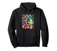 100th Day Of School Colorful Cute Parrot Teacher Students Pullover Hoodie
