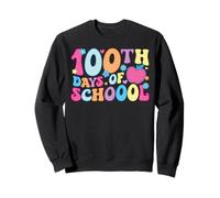 100th Day Of School Teacher Kids Boys Cute Groovy Sweatshirt