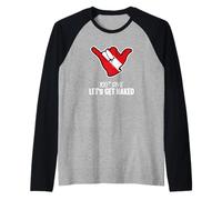 100th Dive for Divemaster | Funny Scuba Diving Raglan Baseball Tee