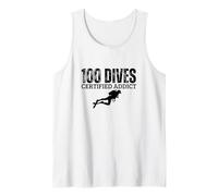 100th Dive Gift Scuba Diving Diver Tank Top