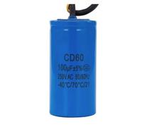 100UF 250V AC Starting Capacitor For Heavy Duty electronic starter Air Compressor Red Yellow Two Wires CZAOINCU