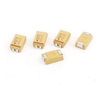 100uF 25V 7343 Model Avx Tantalum Capacitors Yellow 5 Pcs(100uF 25 ν 7343 Modell Avx Tantal-Kondensatoren Gelb 5 Stck Components Component