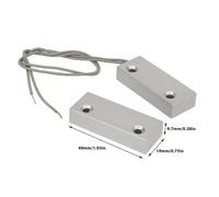 100V 10W Magnetic Reed Switch Zinc Alloy Responsive NC Door Window Contact LW