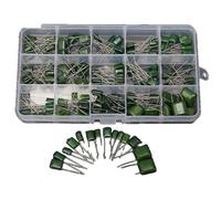 100V 15 value 150pcs Polyester Film Capacitor assorted kit box assorstment and easy to install