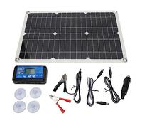 100W 18V Solar Battery Charger, Portable USB Controller Monocrystalline Panel Charging Kit Solar Panel Kit for Boat Car RV Motorcycle Emergency Lights