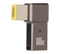100W 5A PD USB C Female Input to Slim Tip Adapter for Lenovo Yoga for ThinkPad X1 Carbon T Series Z Series X Series E Series