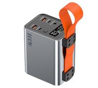 100W 60000mAh Power Bank Fast Charge 22.5W Type C PD Emergency Power Supply for Mobile Phones and Tablets Powerbank,Grey