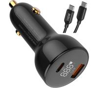100W 65W USB C Car Charger, Cigarette Lighter Fast Charging for DJI battery Mini 5 4 3 2 Pro, Neo/Mavic 3 / Air 3S / Avata FPV, Antigravity A1 Nintendo Switch Xbox Steam Deck Anker Baseus power bank