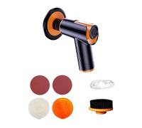 100W Cordless Car Buffer Polisher Rechargeable Battery, Variable Speed, Wireless Buffer Polisher Kit For Car Detailing/Car Scrat For Car Detailing