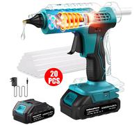 100W Cordless Electric Hot Melt Glue Gun with 12x Glue Sticks Set For Makita 20V Hinsinc Blue 1200mm x 400mm
