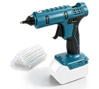 100W Cordless Hot Glue Gun Compatible with Makita 18V Battery (No Battery) | Handheld Electric Cordless Glue Gun with 20PCS 11mm Glue Sticks, Anti-Drip Nozzle and LED Light for DIY Craft Repair