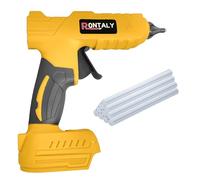 100W Cordless Hot Melt Glue Gun Set with 10pcs 11mm Glue Sticks |Compatible with DeWalt 18-21V Batteries | Lightweight Design for Effortless DIY, Arts & Crafts & Home Repairs (Battery Not Included)