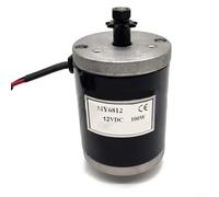 100W DC Brushed Motor MY6812 for Electric Scooter, 12V/24V Permanent Magnet Motor with 9T Sprocket, Reversible Aluminum Alloy E-For Bike Trike Drive Unit(12V)