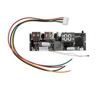 100W Dual USB C Power Bank Module, DIY Circuit Board with 65W Fast Charging, PD QC VOOC Protocol, Overcurrent Protection for Custom Battery Packs Black