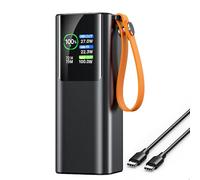 100W Fast Charging Aluminum Alloy Laptop Power Bank 20000mAh, Portable Charger with Screen, 2 Type-C and 1 USB, External Battery Pack for Travel, Can Be Taken on Planes(Color:Black)