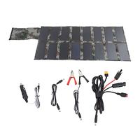 100W Foldable Polysilicon Solar Panel Charger - Portable Design for Camping & Outdoor Power Supply