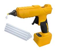 100W Hot Glue Gun Cordless,Compatible with Dewalt 20V Battery,with 10pcs Glue Sticks,15S Heating Fast,Great for Repair Crafts DIY (No Battery)