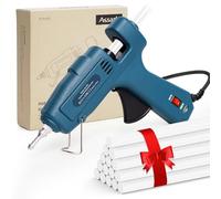 100W Hot Glue Gun with 15pcs Glue Sticks, Dual Power 60/100W, Fast Preheating, Corded Electric, for Crafting, Arts, DIY and Quick Home Repairs (100W-UK)