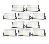 100W LED Floodlight Outdoor - Super Bright 10000LM Outdoor Security Lights IP66 Waterproof Flood Lighting 6000K Cool White Wall Light Outdoor Lights for Garage Patio Backyard Front Yard-10Pack