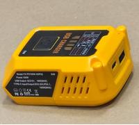 100W Max 2-in-1 Battery Charger & Discharge Station Compatible with DeWalt 18V Li-on Battery,USB-C PD Fast Charger to Charge The Battery, No Need Special Charger, Battery & Cable Not Included