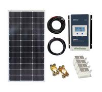 100w Mono Solar Panel Kit 12V/24V MPPT controller cables bracket battery charging