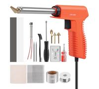 100W Plastic Welding kit,2-in-1 Plastic Soldering Iron kit and Soldering Gun,2 Adjustable Modes with 5 Soldering Tips,20 Black and 20 White Soldering Rods for Car Bumper Surface Repair