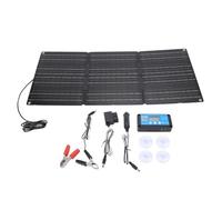 100W Portable Foldable Solar Panel Kit, Dual USB Output, Water, Compact Design - High Efficiency Conversion, Car OBD Support, Ideal for Camping Outdoor Trips