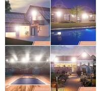 100w Powerful Outdoor Led Flood Light, 6500k 10000 Lm Outdoor Security Light, Ip67 Waterproof Exterior Light Fixture, Outdoor Led Spotlight For Patio,
