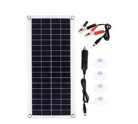 100W Solar Panel Kit Dual 12V USB with 30A/60A Controller Cells Poly for Car Yacht RV Battery Charger Easy Installation(B)