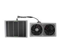 100W Solar Powered Fan, Powerful Solar Fan Kit & Solar Powered Air Conditioner for Outside, Compact Solar Exhaust Fan & Chicken Coop Fan for Greenhouses, Doghouses, Sheds