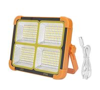 100W Solar Work Light 4 Gear Adjustable IP66 Portable Solar Flood Light for Emergency Garage Pond