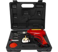 100W Soldering Gun Kit - with Case & Plug | Bright Lamp, 230V Electrical Power Hand Tools, Tips Attachments | Multi Purpose DIY, Ideal for Home & Workshop Use
