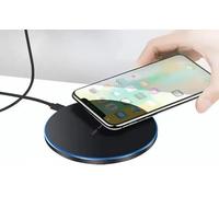 100W Ultra-Slim Design Wireless Charger Wireless Induction Charging Dock Type-C USB Cable 1 Meter Black, White or Silver Grey (Black + 1m Cable + USB Adapter/Type C)