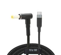 100W Universal USB Type C Male to DC 5.5 x 2.5mm / 0.2 x 0.1in Plug Power Charging Cable Extension Charge Cable Charging Cord Adapter for Laptop Type C USB Charging Device (1m / 1.1yd)